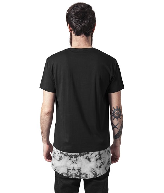 Long Shaped Marble Tee black 1